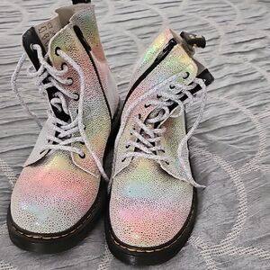 Dr. Martens Multicolor Iridescent Combat Boots